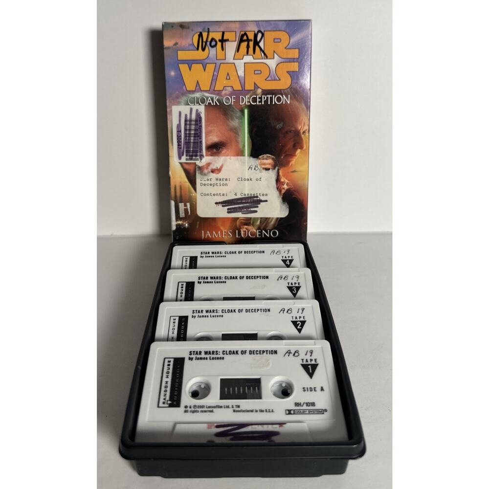Star Wars Ser.: Cloak of Deception by James Luceno (2001, Audio Cassette,...